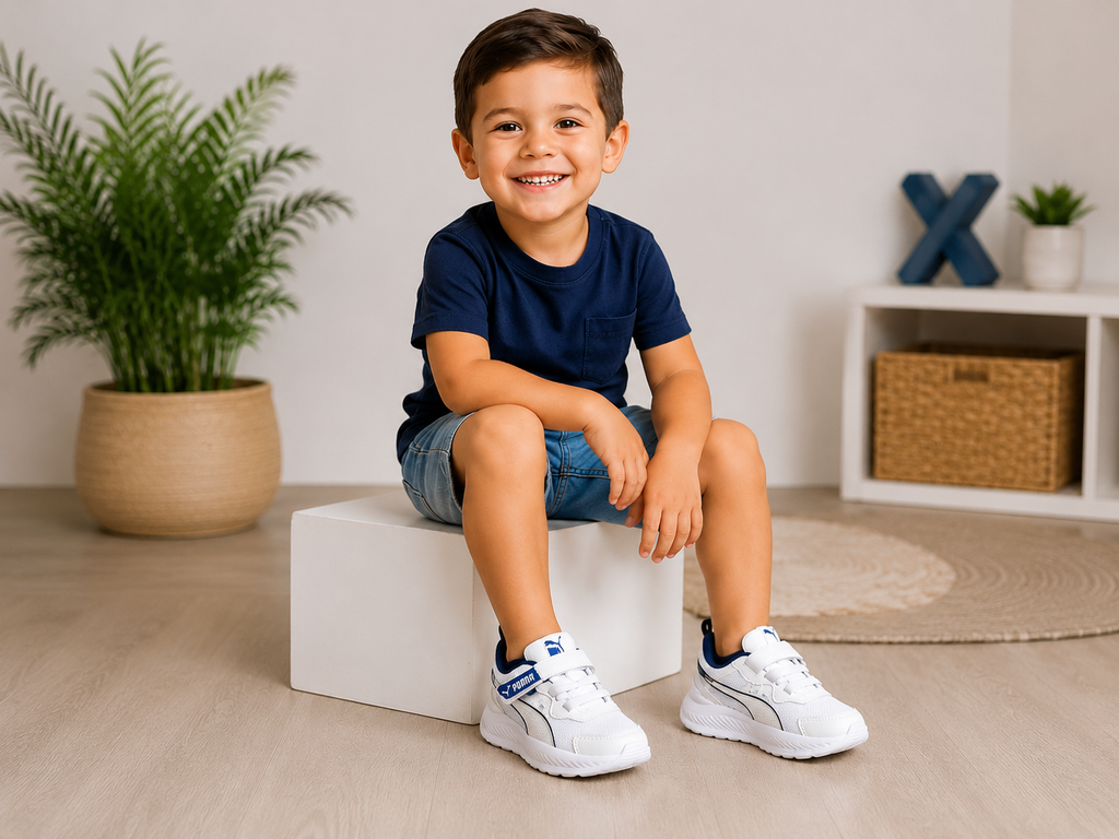 Tenis deportivos suela ligera para niños