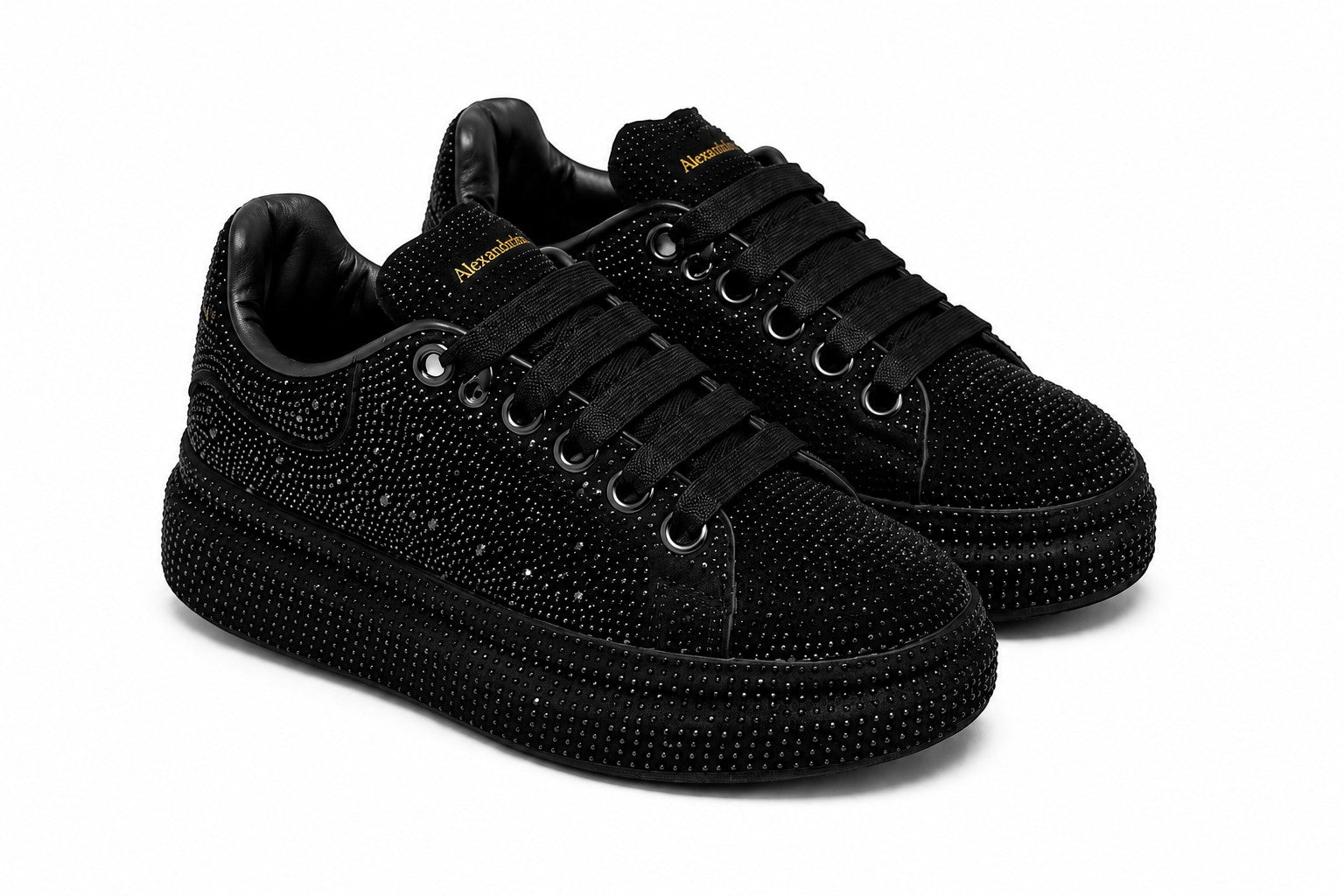 Sneakers A. McQueen Piedras Negro