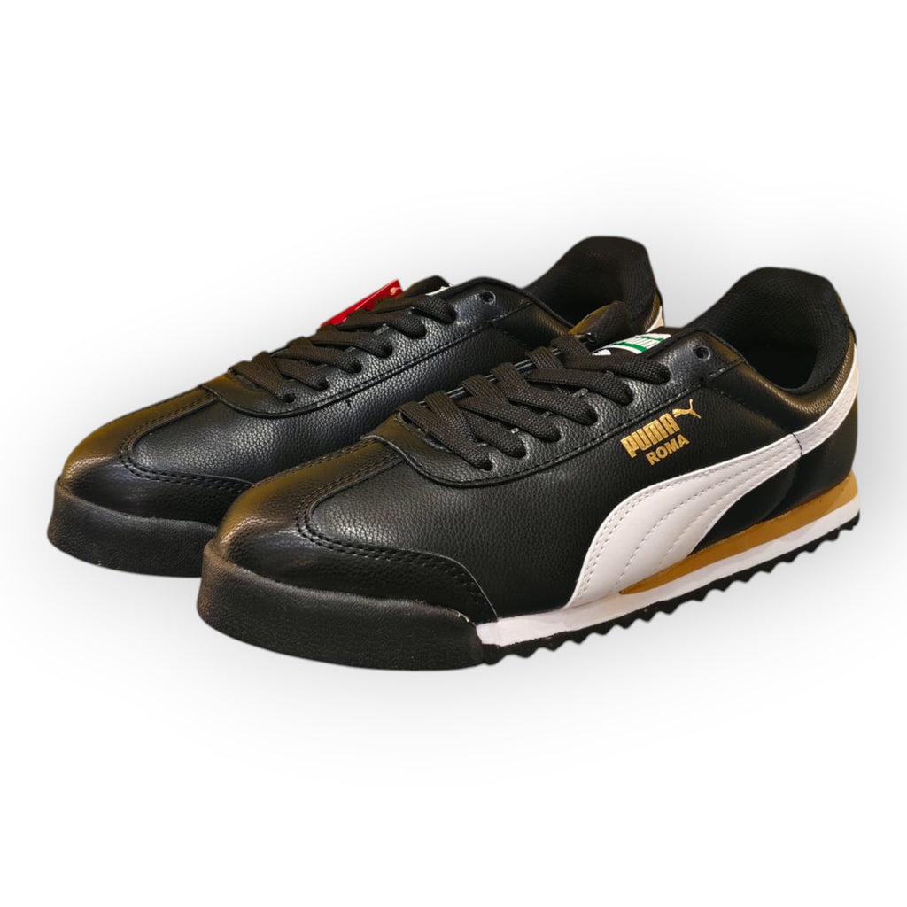 puma roma negro blanco