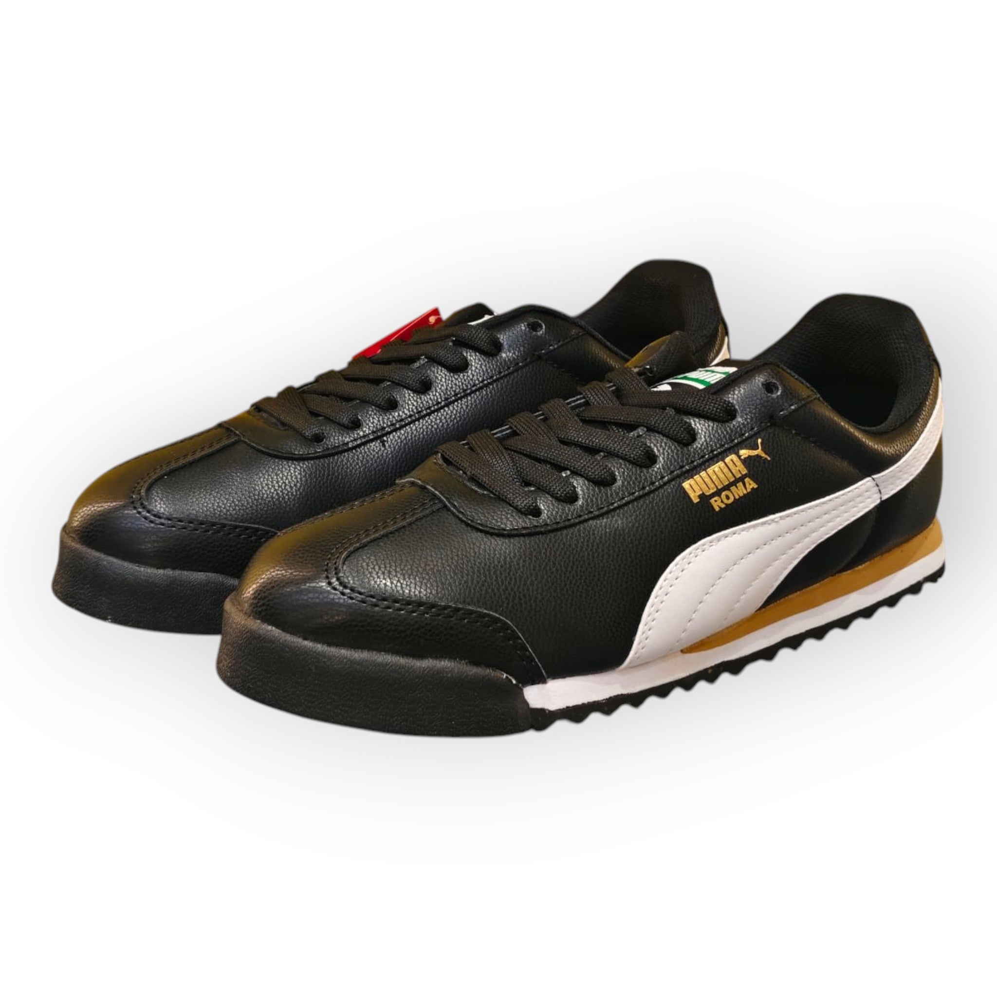 puma roma negro blanco